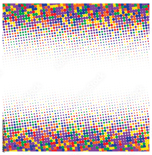 Wallpaper Mural White background with colorful dots  Torontodigital.ca