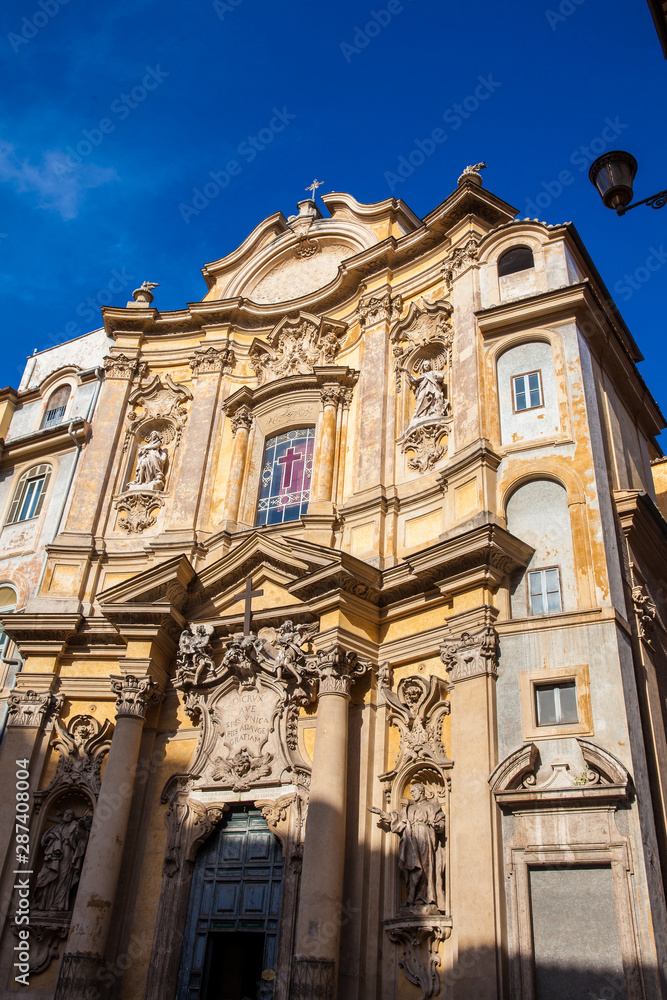 The beautiful Baroque style church of Santa Maria Maddalena in Rome completed in 1699