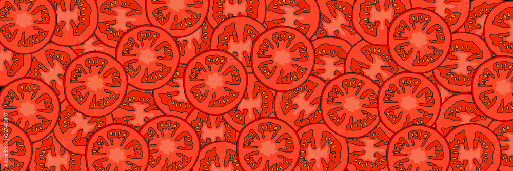 Krojone pomidory - obrazy, fototapety, plakaty 