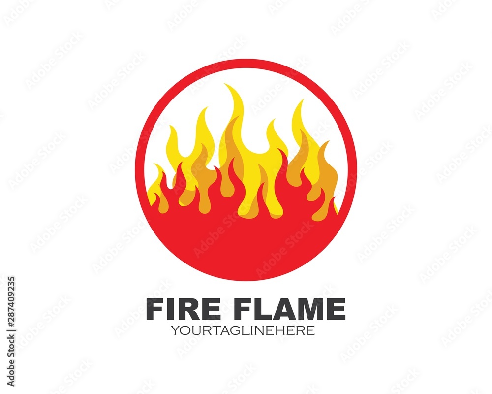 Fire flame Logo icon vector illustration design Fire flame Logo icon vector illustration design