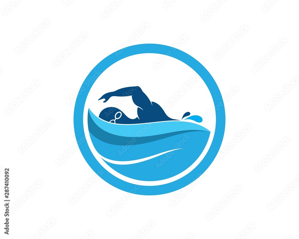 swimming icon logo vector illustration design swimming icon logo vector illustration design