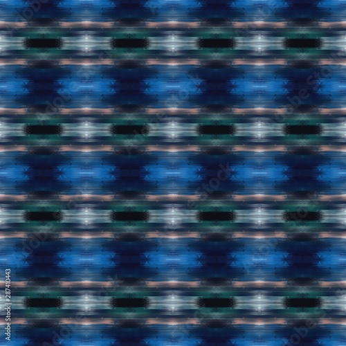 seamless deco pattern background. very dark blue, dark gray and teal blue colors. repeatable texture for wallpaper, presentation or fashion design