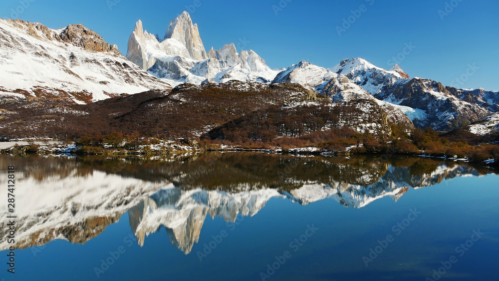 Lake in the mountains. Patagonia, Argentina