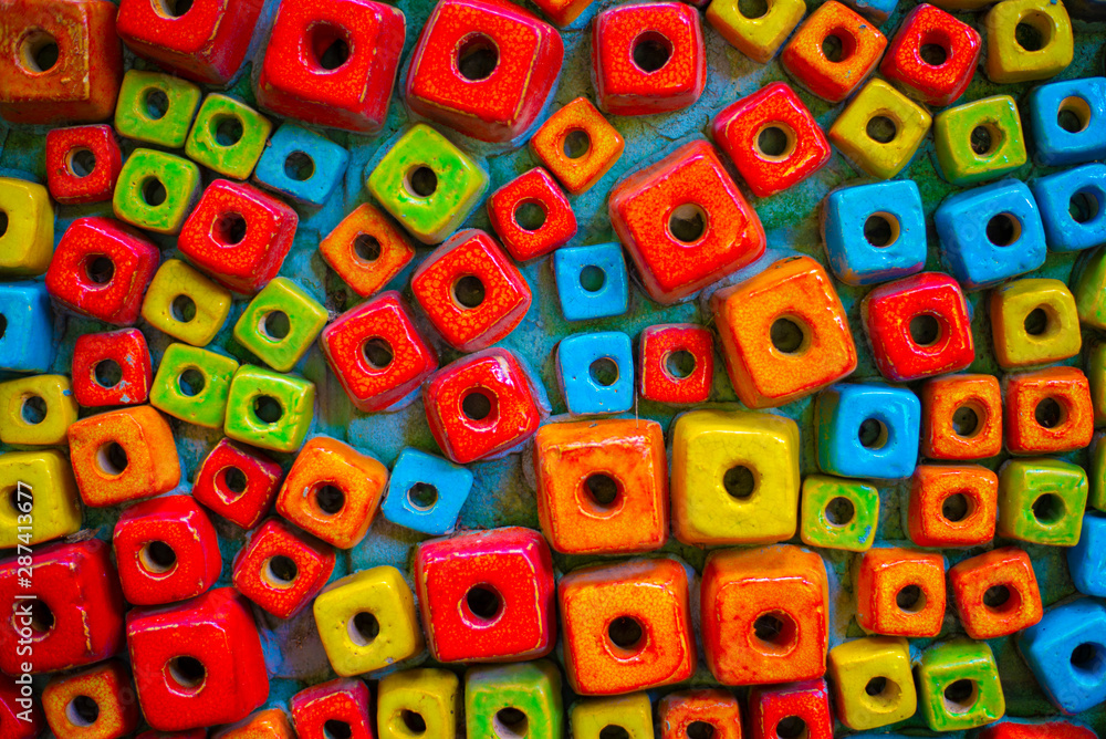 The texture of the colorful wallpaper The texture of the colorful wallpaper