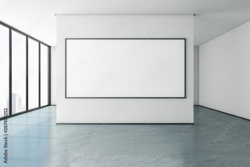 Contemporary gallery with banner Contemporary gallery with banner