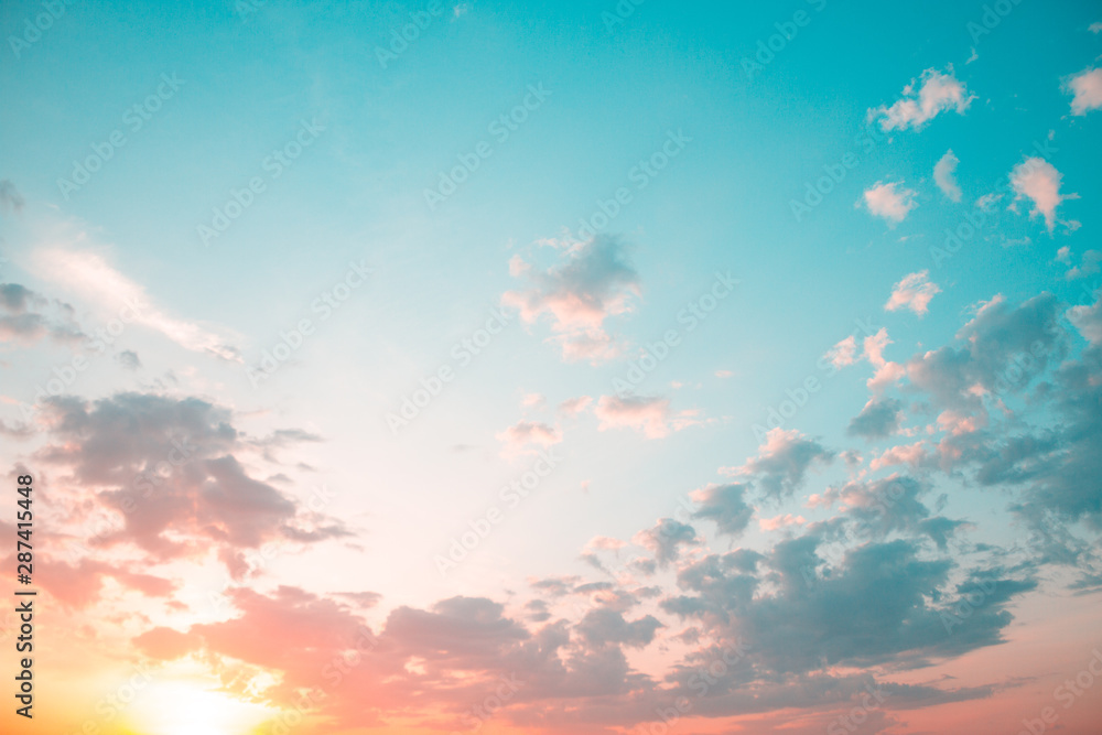 Beautiful sunset sky background Beautiful sunset sky background