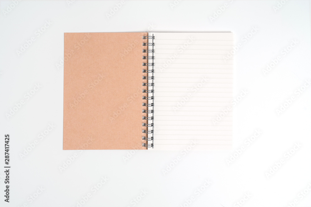 blank realistic spiral notebook isolated on white background blank realistic spiral notebook isolated on white background