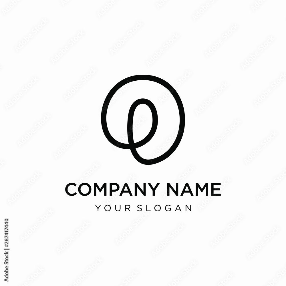 number 0 or zero logo with monoline style. monogram infinity concept. minimalist Modern Logo Technology for Business - vector number 0 or zero logo with monoline style. monogram infinity concept. minimalist Modern Logo Technology for Business - vector