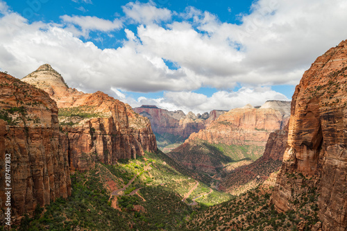 Canyon overlook in Zion National Park, Utah