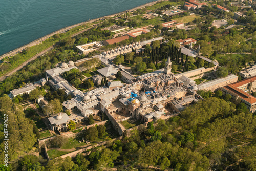 Topkapi Palace, from above, Istanbul, Turkey photo