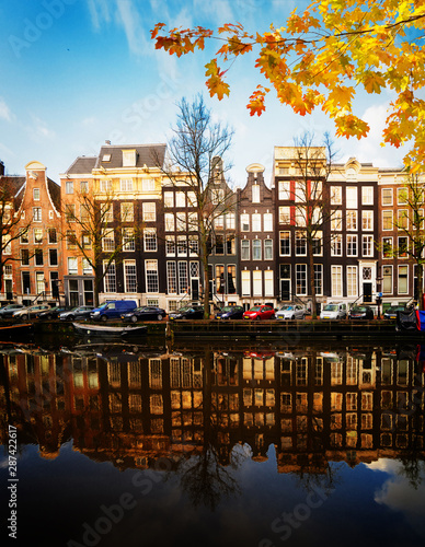 Wall Mural Houses of Amstardam, Netherlands