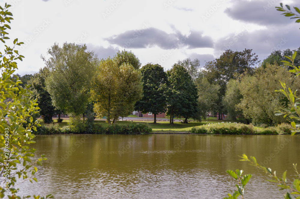 A beautiful view across a lake A beautiful view across a lake