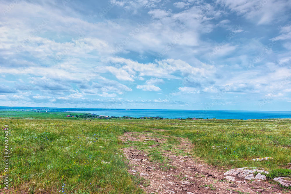 Crimea nature reserve - the road to travel. Landscape park- Kerch peninsula Crimea nature reserve - the road to travel. Landscape park- Kerch peninsula
