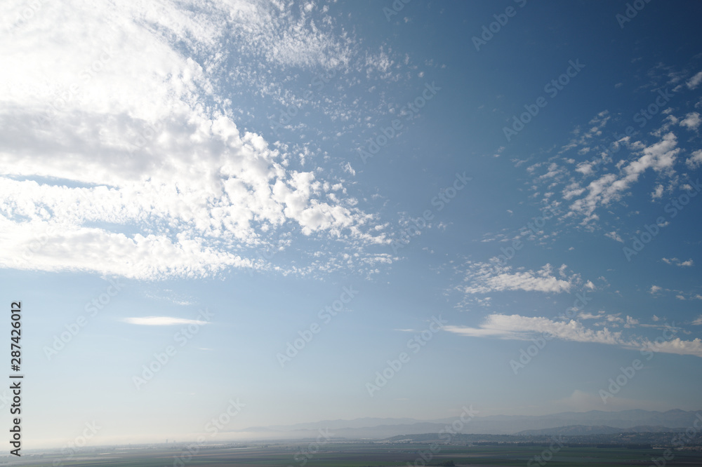 Fototapeta premium Cloud background sky replacement southern California 1