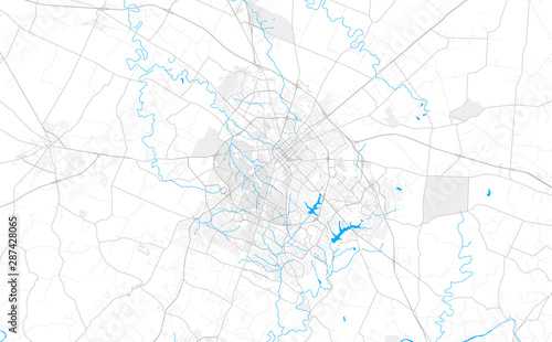 Rich detailed vector map of Lexington, Kentucky, U.S.A.