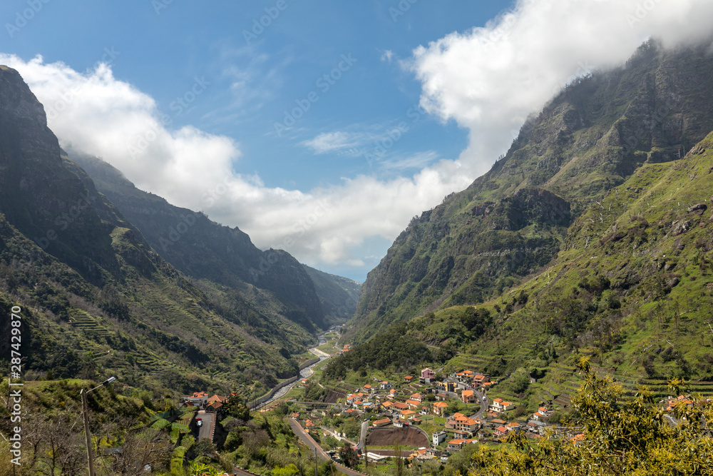 View the pass Boca da Encumeada on Madeira Island. Portugal View the pass Boca da Encumeada on Madeira Island. Portugal