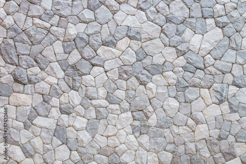 Grey pattern of decorative brown grey slate stone wall surface