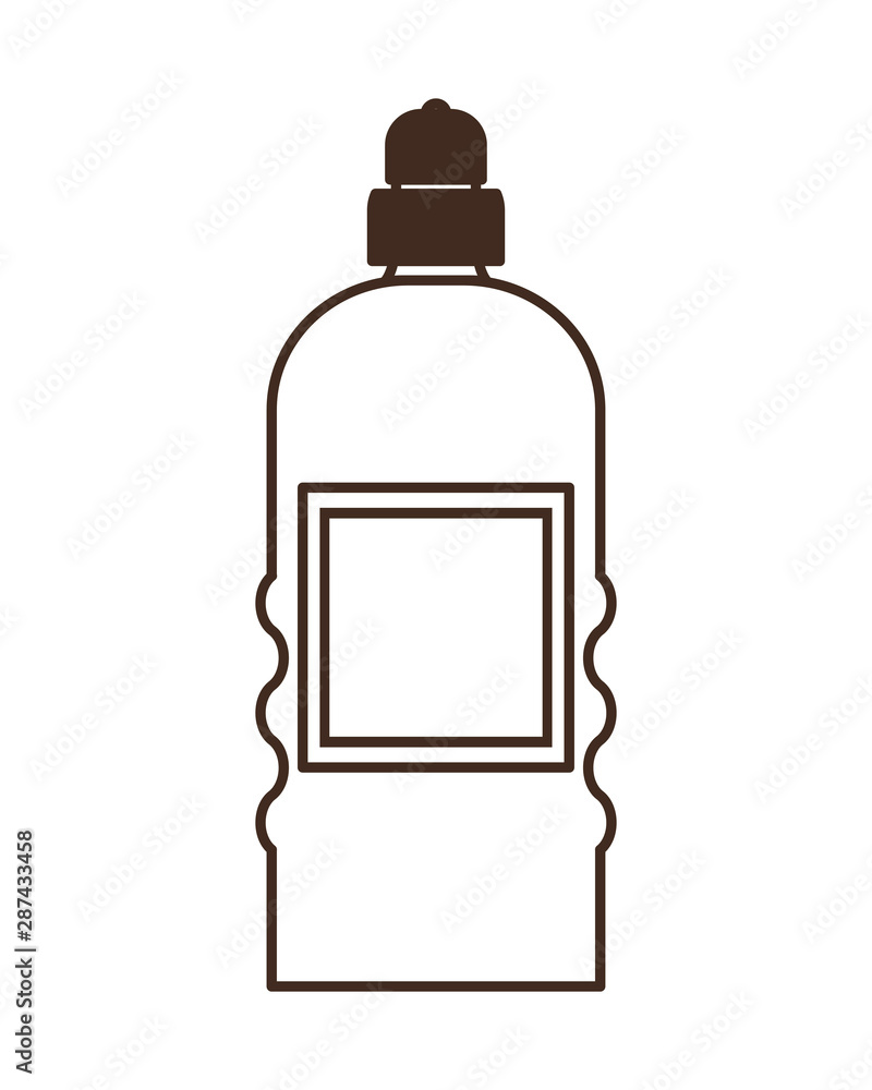 silhouette of dispenser bottle on white background silhouette of dispenser bottle on white background