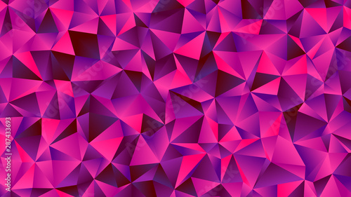 Magenta and Purple Low Poly BG with Triangles