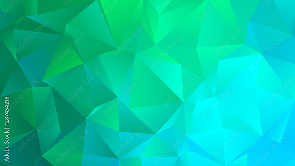 Bright Turquoise Trendy Low Poly Backdrop Design Bright Turquoise Trendy Low Poly Backdrop Design