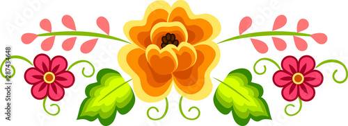 Mexican floral pattern