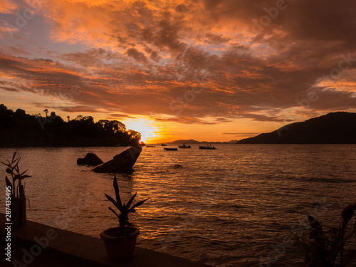 Sunset from Nosy Komba (Madagascar) photo
