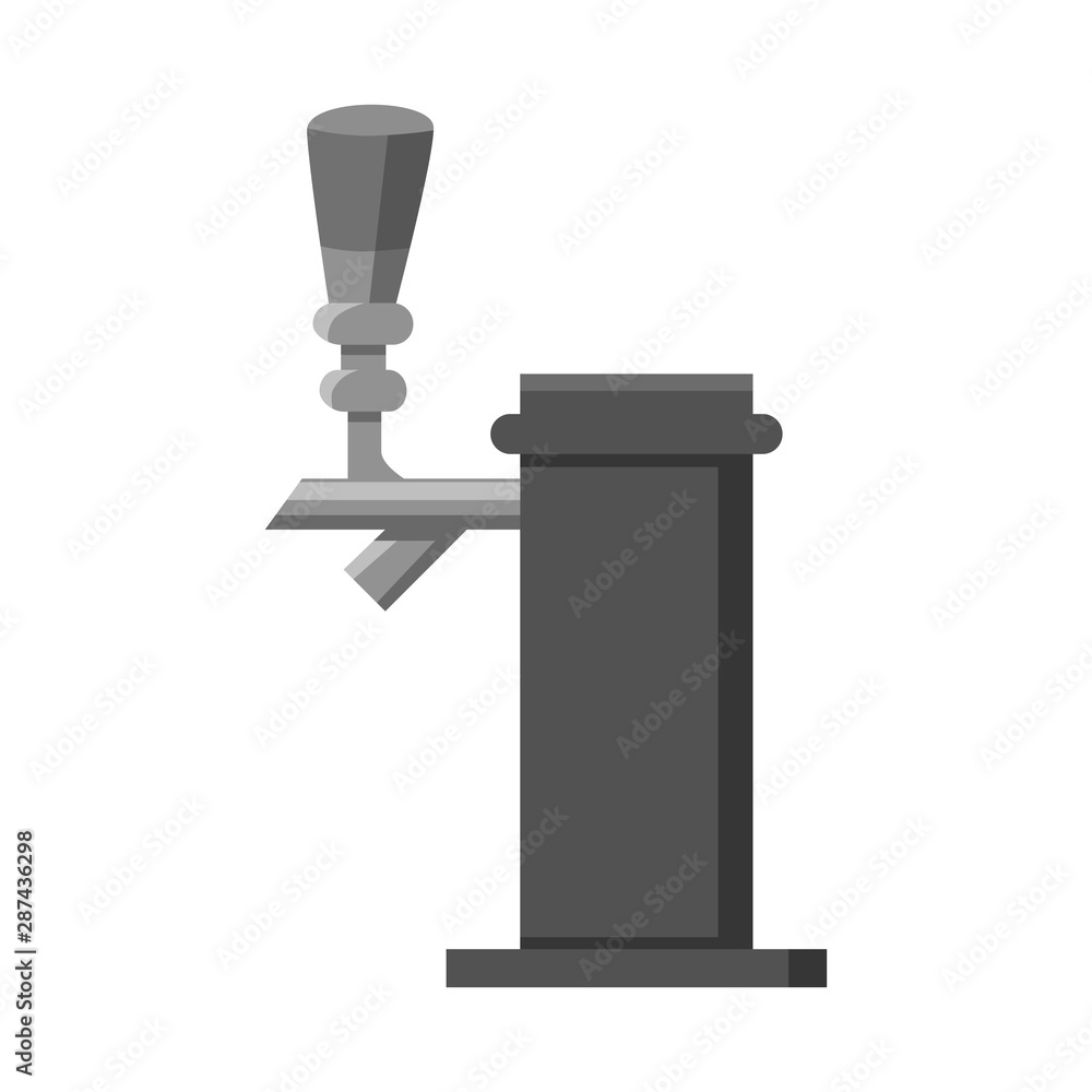 Vector design of tap and drink sign. Set of tap and handle vector icon for stock. Vector design of tap and drink sign. Set of tap and handle vector icon for stock.