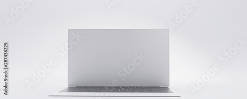 flat design computer notebo...