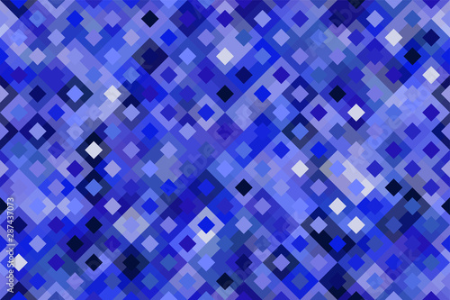 Blue abstract bright colorful seamless pattern.