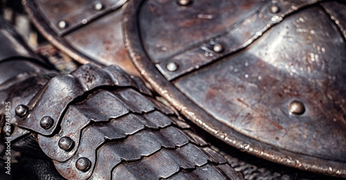 Detail of medieval armor. © Roberto Sorin