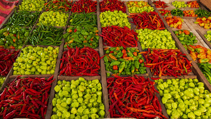 Fototapete Sansibar Frisches Obst und Gemüse aus Sansibar  © Michael Barkmann