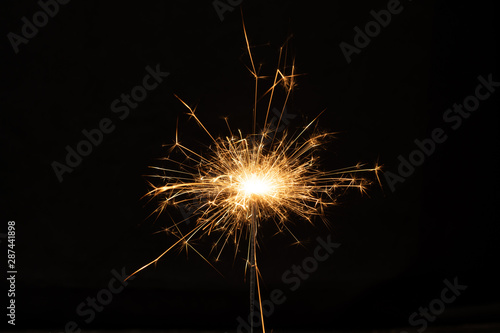 Sparkler background. Christmas and new year sparkler holiday background