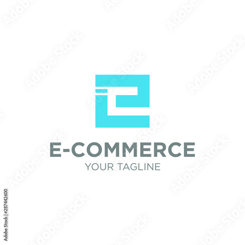 Free Download Square Letter E modern logo design template vector inspiration - GFXLoad