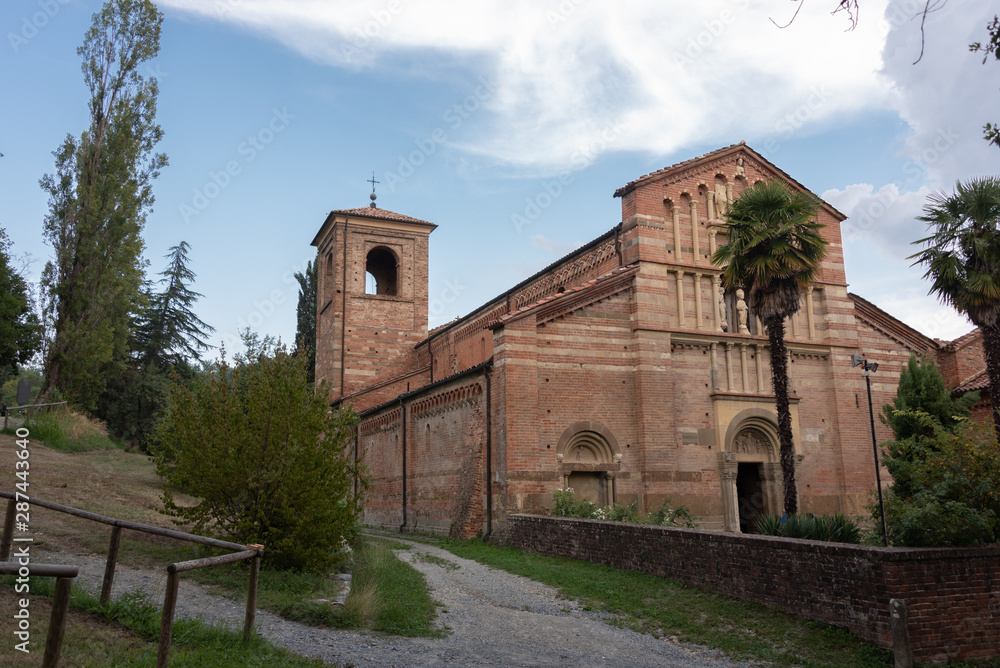 The abbey of Santa Maria di Vezzolano is a religious building in Romanesque and Gothic style, among the most important medieval monuments of Piedmont