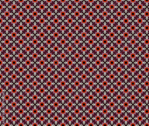 Floral seamless repeated abstract geometrical pattern, kaleidoscop