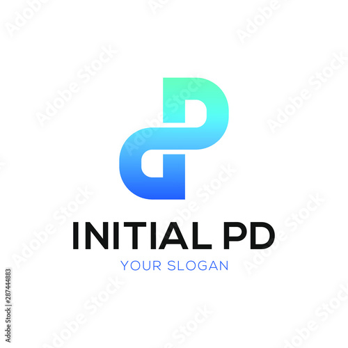 Initial Monogram DP infinity Logo Design Template