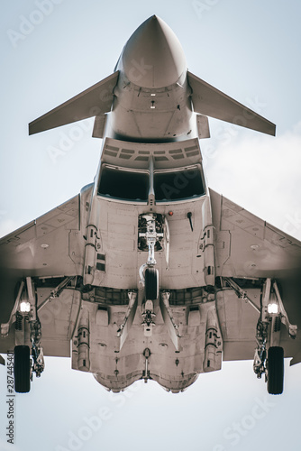 Eurofighter Typhoon Fighterjet down view