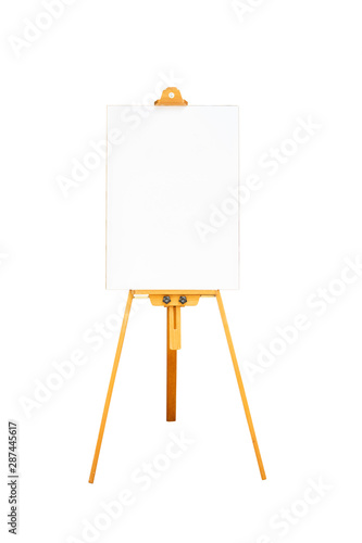 Empty whiteboard and sign board isolated on white background. File contains with clipping path So easy to work. blank copy space for add text.