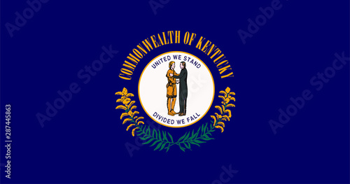 Vector Illustration of Kentucky state flag