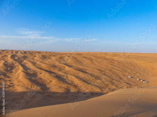 Sunset at the Wahiba Sands (Rimal Al Wahiba, Ramlat al Wahiba, Wahiba Sands, Scharqiyya Sands) Sultanate of Oman