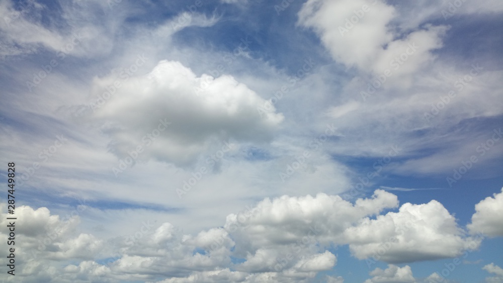 Fototapeta premium Cloud Formations On A Warm Summer Day