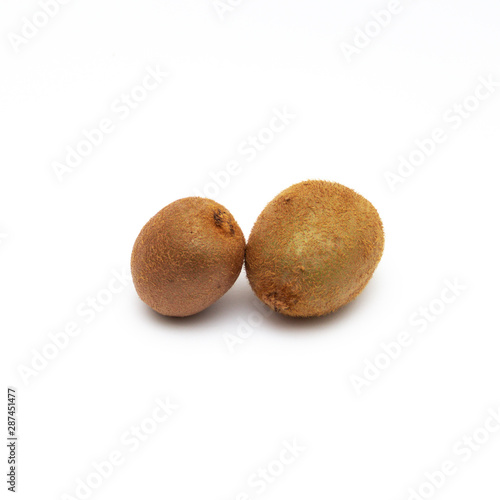 fresh kiwi isolated on white background