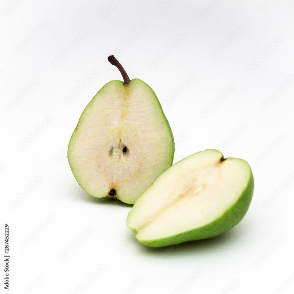 pears on white background pears on white background