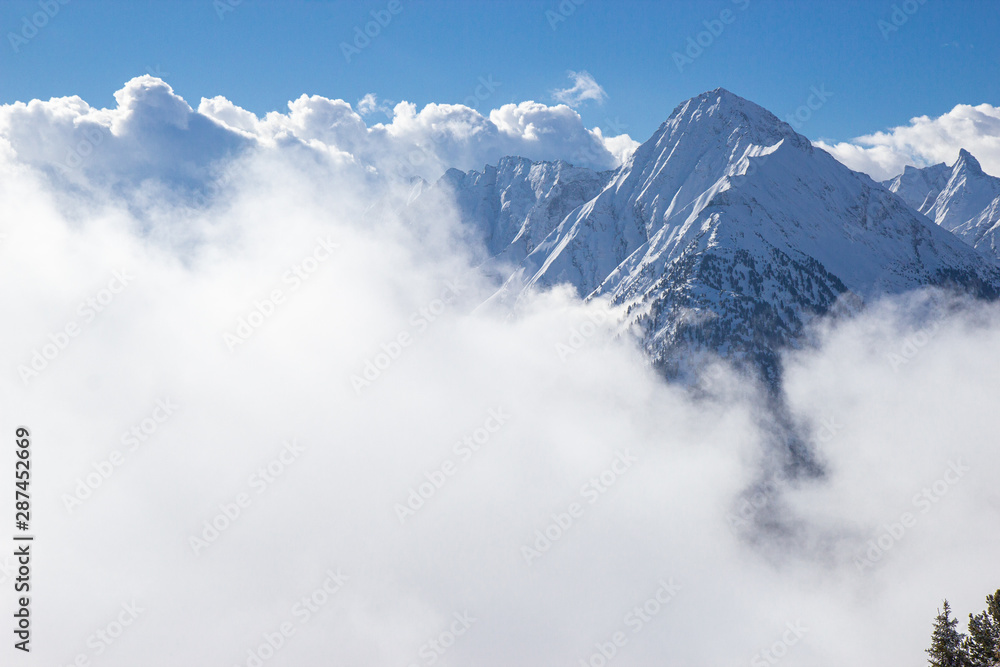view of Mayrhofen ski resort, Austrian Alps view of Mayrhofen ski resort, Austrian Alps
