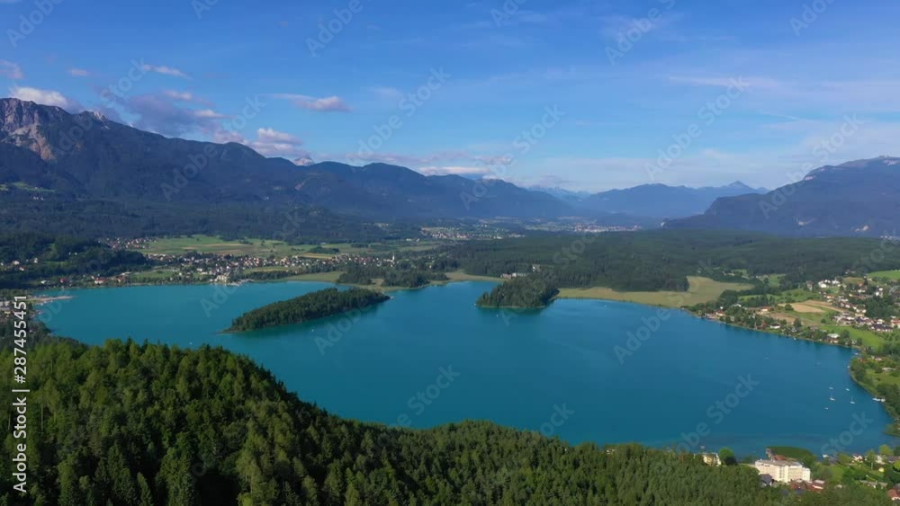 Lake Faakersee in Kärnten Carinthia, Austria during summer Lake Faakersee in Kärnten Carinthia, Austria during summer
