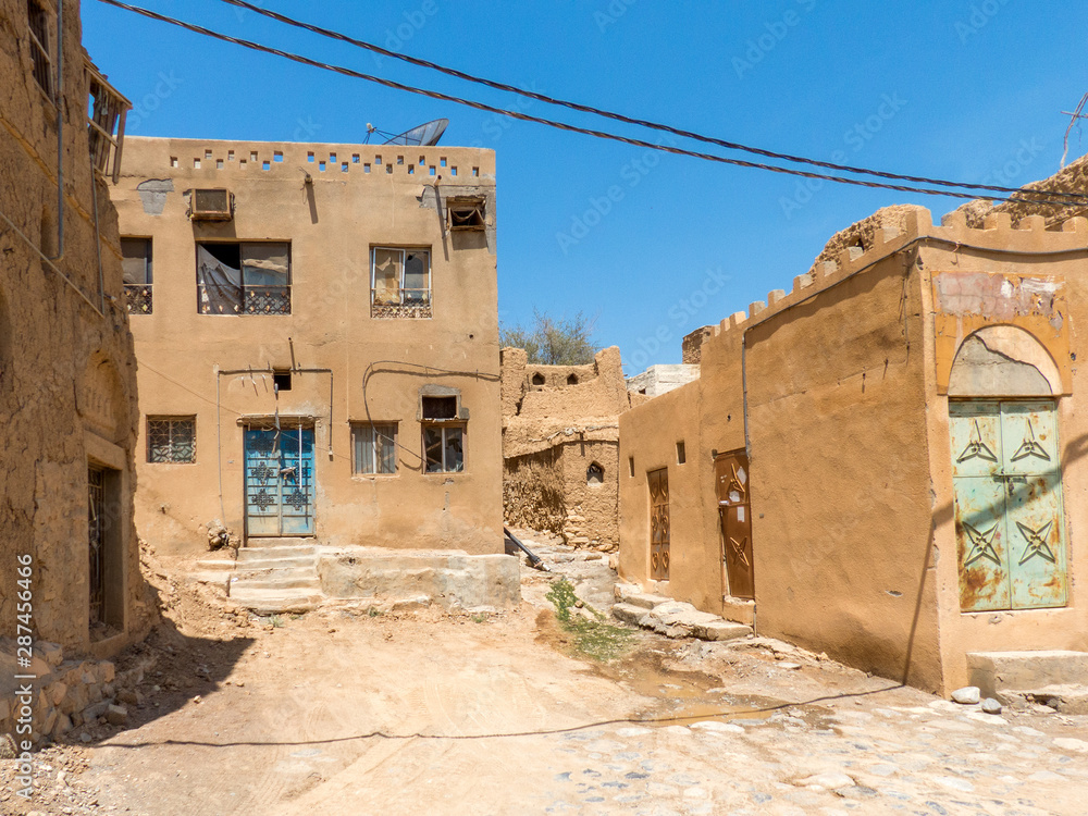 Ruins in the Old Village of Al Hamra Sultanate of Oman Stock Photo Adobe Stock