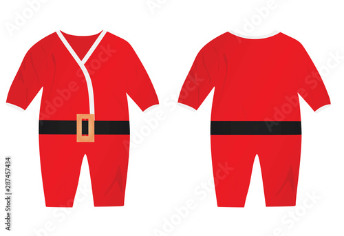 Baby suit santa. vector illustration