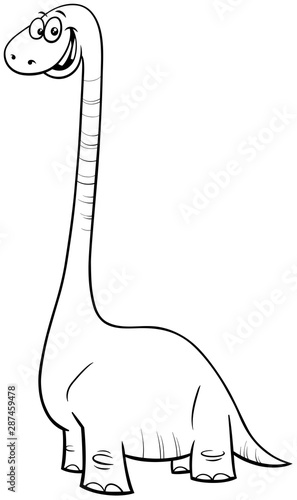 dinosaur cartoon character coloring book