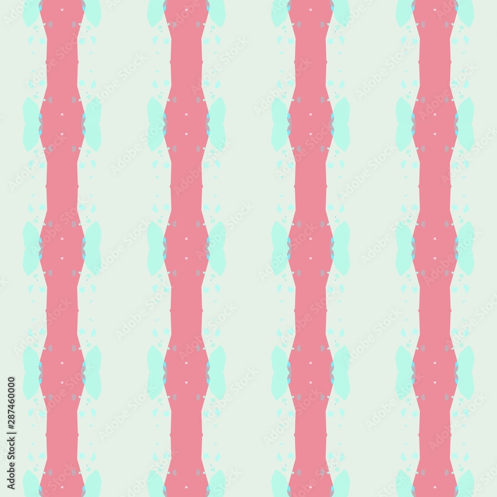 abstract seamless pattern with beige, light coral and pale turquoise colors. endless texture for wallpaper, creative or fashion design