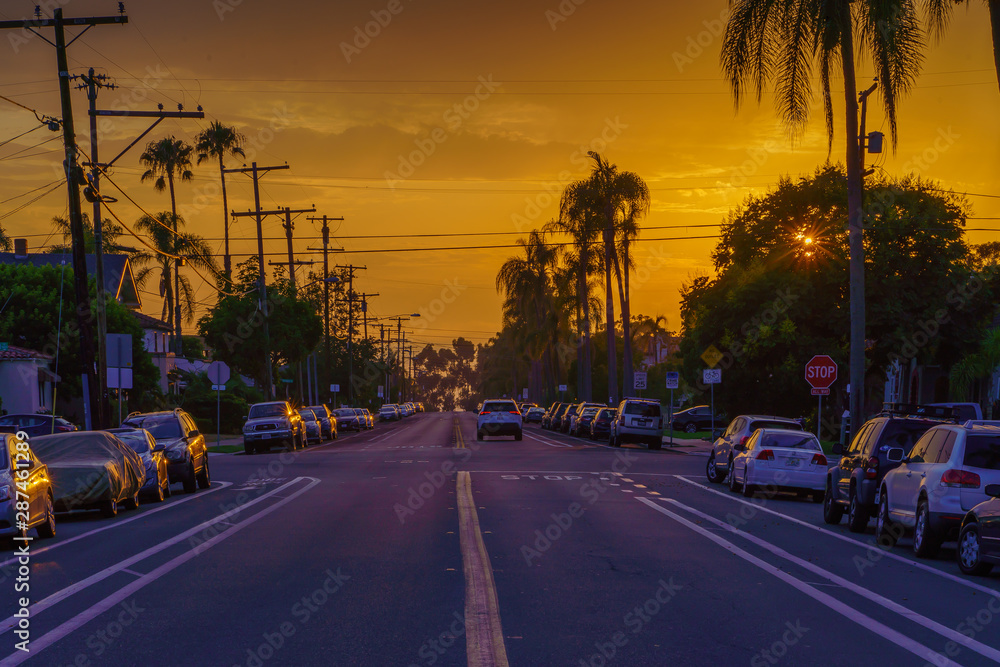 University Heights Street Sunset 1